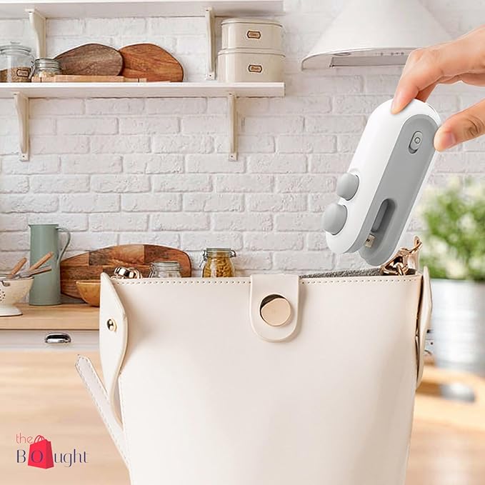 Mini Bag Sealer Machine (2-in-1) – USB Rechargeable Heat Sealer for Food Storage & Snack Bags