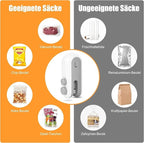 Mini Bag Sealer Machine (2-in-1) – USB Rechargeable Heat Sealer for Food Storage & Snack Bags