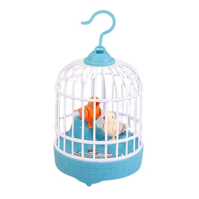 Lovely Talking Bird Cage for Kids with Light, Music & Voice