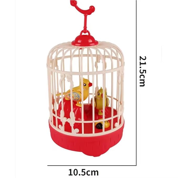 Lovely Talking Bird Cage for Kids with Light, Music & Voice