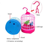 Lovely Talking Bird Cage for Kids with Light, Music & Voice