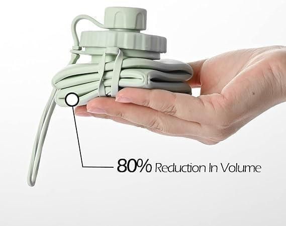 Foldable Silicone Water Bottle – Leak Proof
