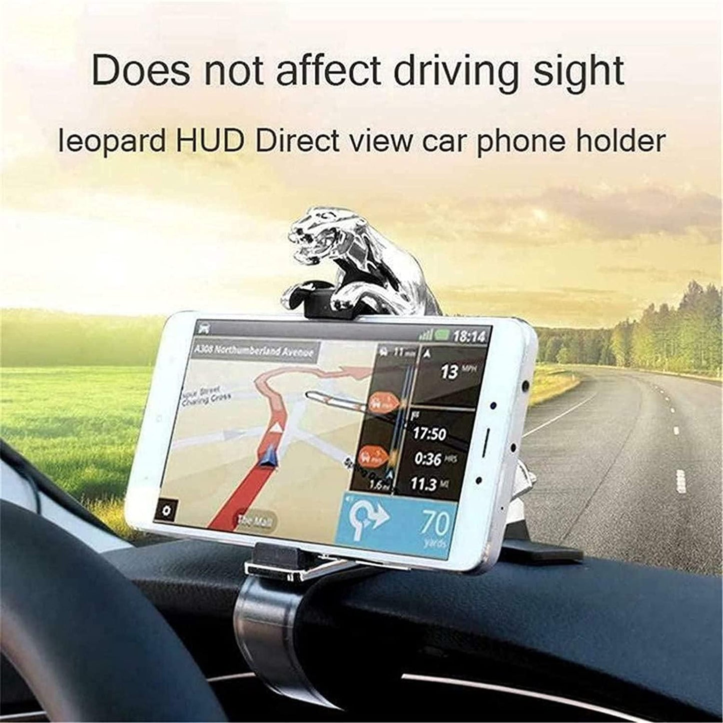 Jaguar Car Dashboard Phone Holder