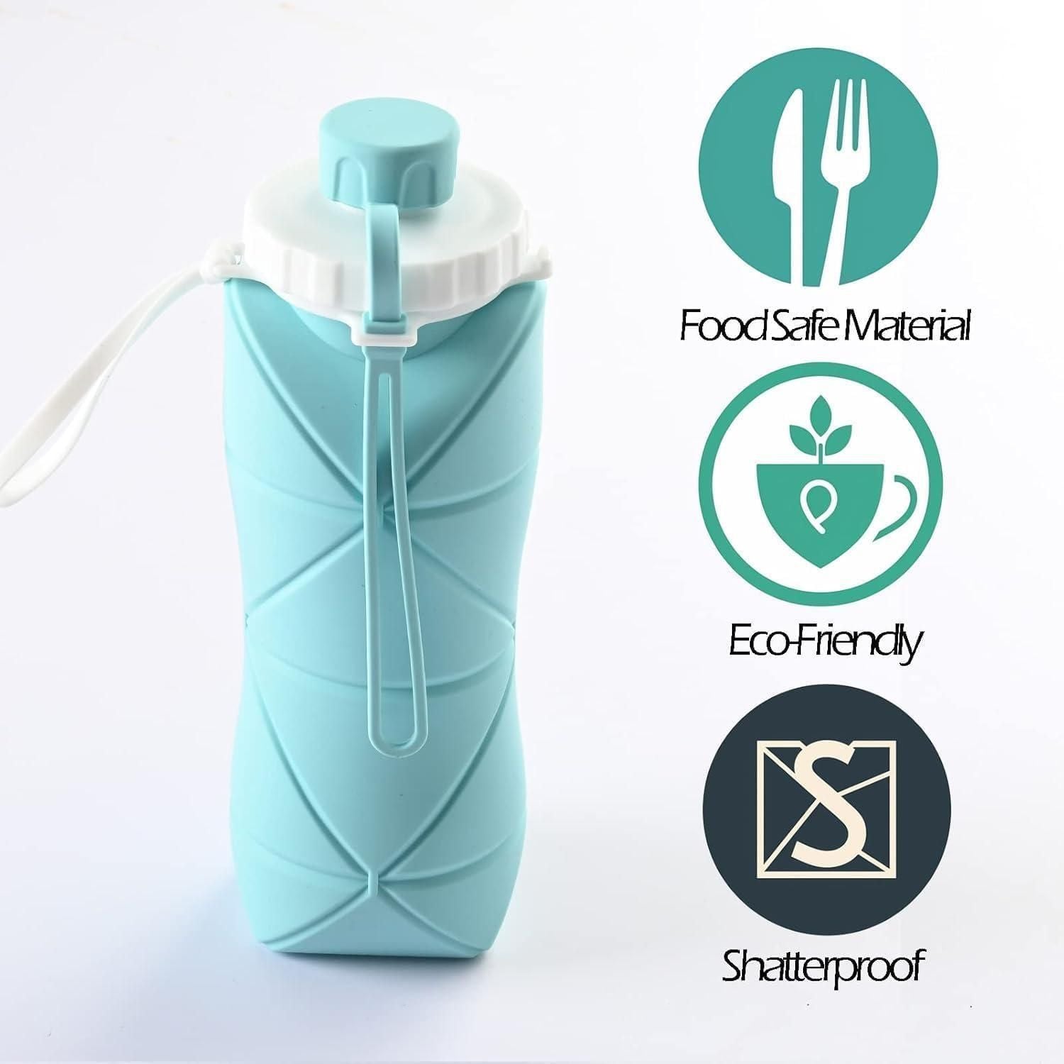 Foldable Silicone Water Bottle – Leak Proof