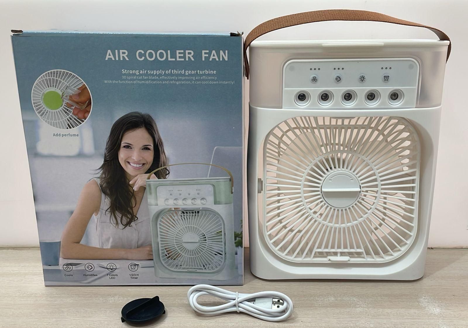 Portable USB Air Cooler Fan with Water Spray