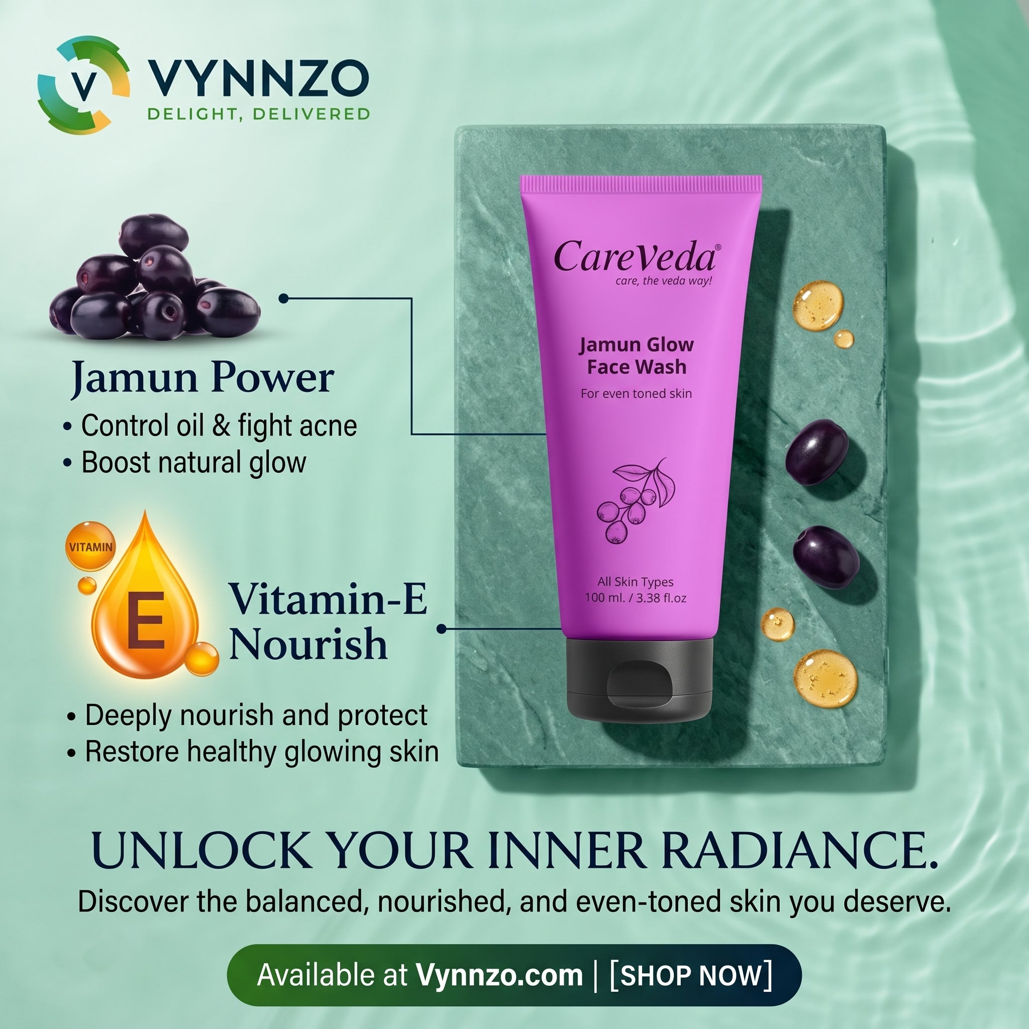 Jamun Glow Face Wash 100 ml