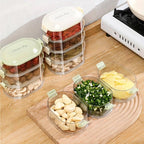 3-layer transparent spice storage boxes