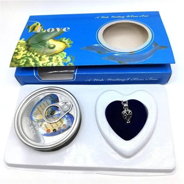 Ocean’s Hidden Heart - Pearl Gift with Pendant