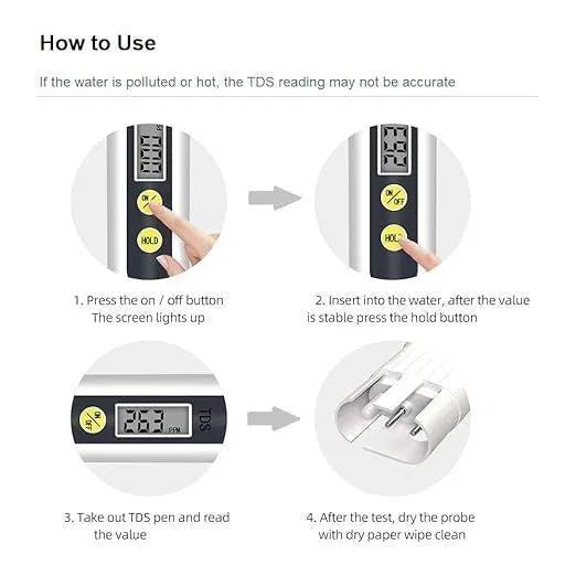 Digital Water TDS Meter Tester – Check Drinking Water Purity Instantly | Portable Water Quality Tester