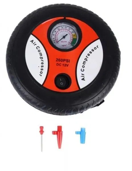 Automatic Car Tyre Air Compressor – Emergency Portable Tyre Inflator for Cars, Bikes & SUVs