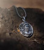 Hanuman Ji Pendant Oxidized Silver Chain