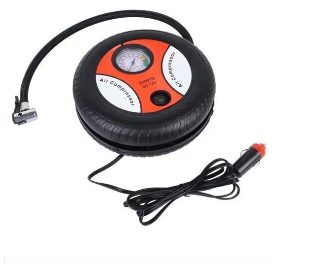 Automatic Car Tyre Air Compressor – Emergency Portable Tyre Inflator for Cars, Bikes & SUVs