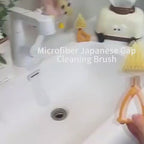 Foldable Triangular Gap Cleaning Brush with Soap Holder (Pack of 2)
